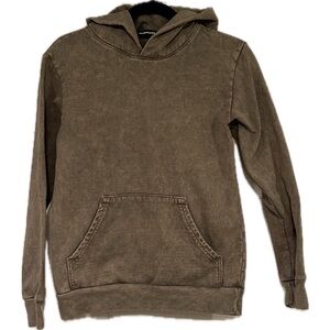 TALENTLESS Heavyweight Hoodie Distressed Green Size Women Medium